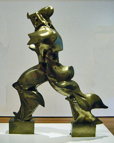 Unique forms of continuity in space-Umberto Boccioni Futurist sculpture