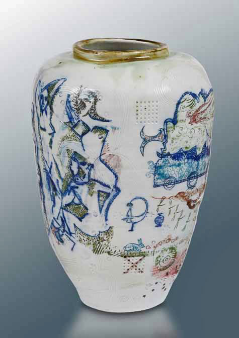 Demoiselle avignon vase--Thierry Basile Potier