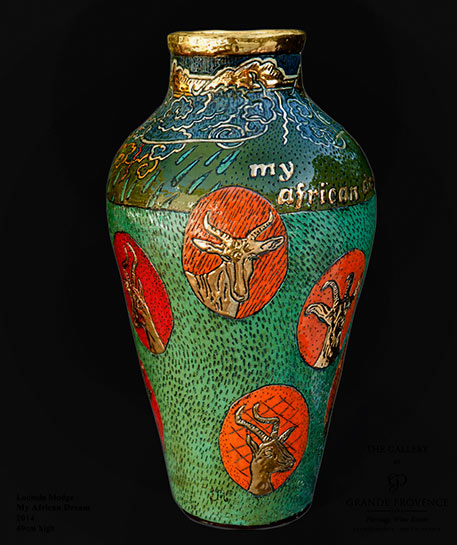 My African Dream-2014-Lucinda Mudge gazelle vase