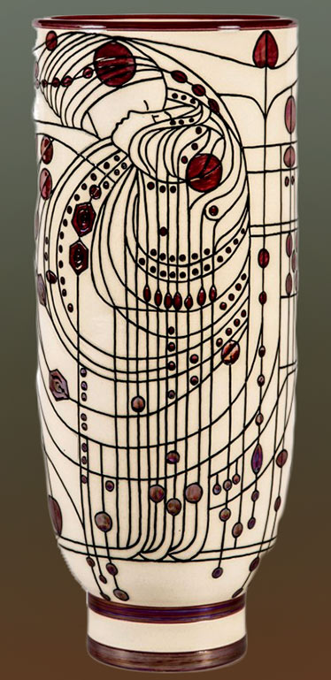 Art Deco - Art Nouveau vase Sally Tuffin -Dennis Chinaware