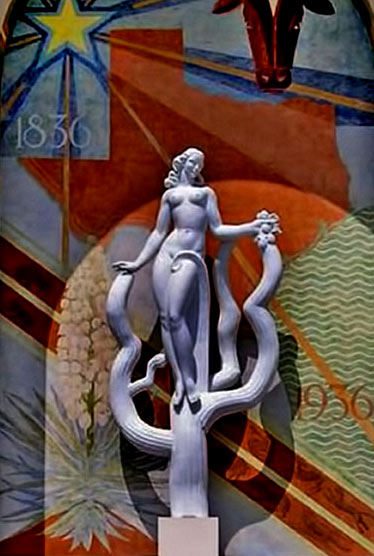 Art Deco nude female sculpture - The Women's Museum, Fair Park, Dallas, Texas