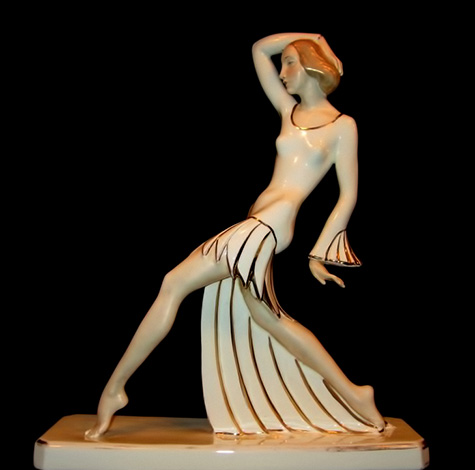 Art Deco porcelain figure
