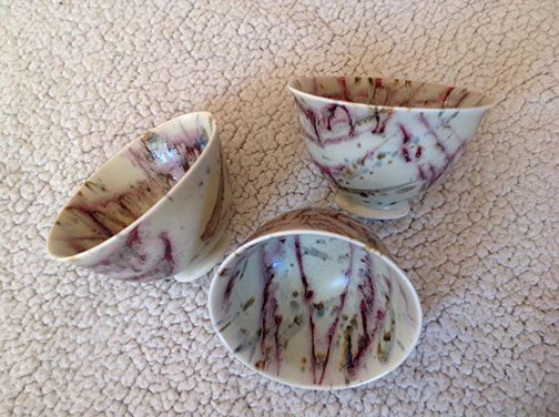 Esther Legault porcelain cups