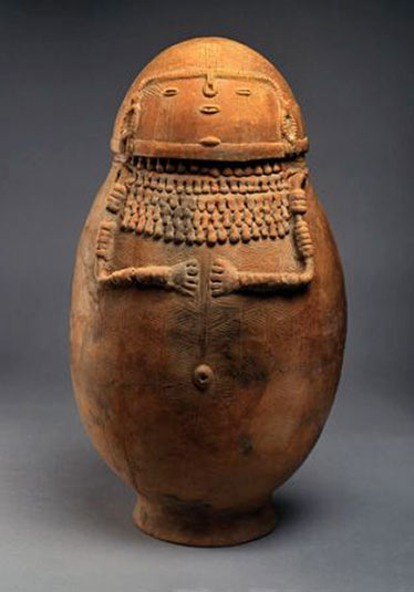 Female effigy ceramic burial urn,-Northern Andes, Columbia, South-America,-1,000–1,500-AD