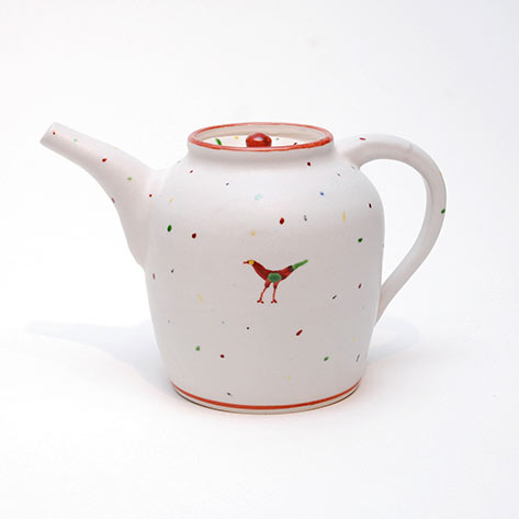 Kinya shikawa bird motif tea pot