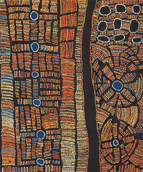 Papunya Tjupi Arts Doris Bush, Tjurrpinyi Ikuntji, 2015 Aboriginal painting