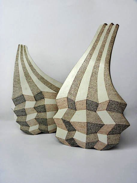 Pınar Baklan Onal-geometrical ceramic sculpture
