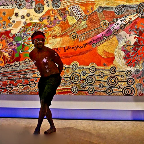 Aboriginal dancer Germain DeRose from @iwantja_art