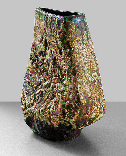Helmut-Schäffenacke lave glaze vase