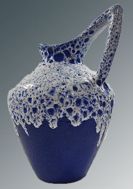 ES Keramik 70s West German Pottery Modernist Pop Art Space Age Fat Lava Vase.-