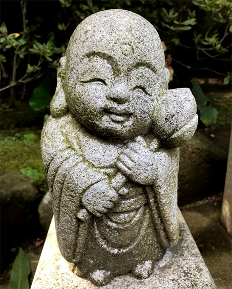Kamakura Jizo stone carving