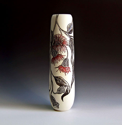 Tall eucalyptus vase -- Danica Wichtermann