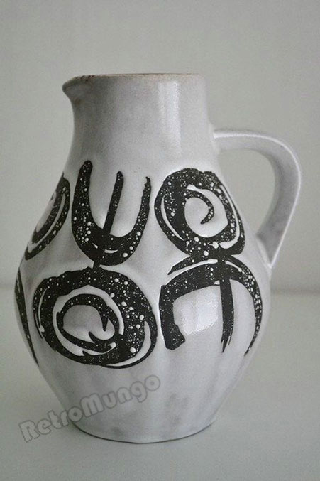 Vintage West German pitcher vase by Jasba by RetroMungo on Etsy--savi-modern-ceramics