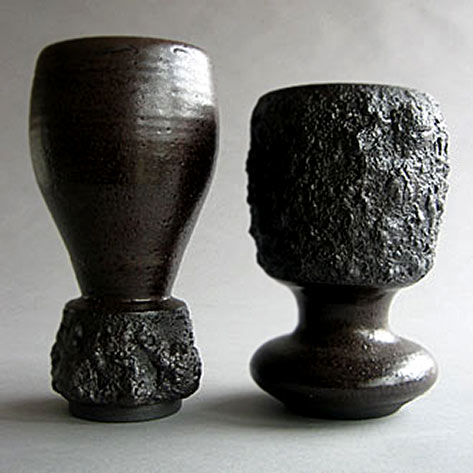 Chocolate lava cups Mid Century