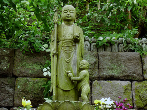 Jizo stone statues, Kamakura