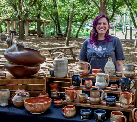 Pottery stall in Asherville
