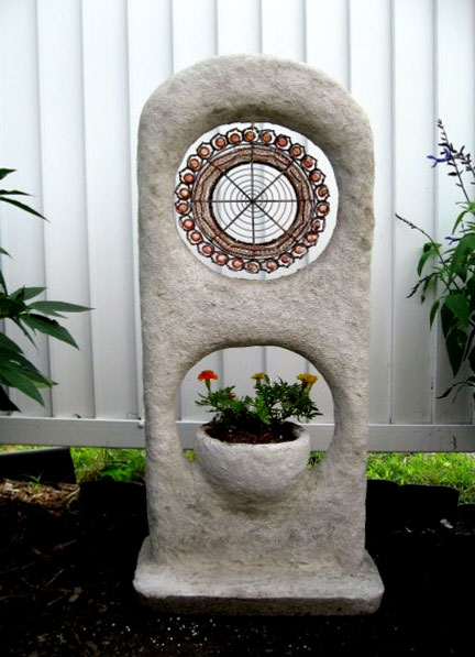 Hypertufa Planter with portal