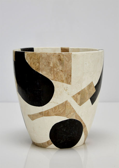 Postmodern Tessellated Stone _Et-Cetera_ Planter, 1990s