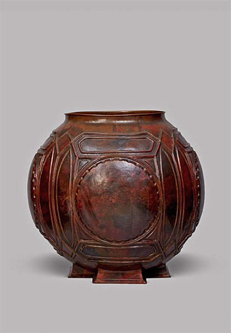 Spherical-'open'-Urn----Frank Lloyd Wright-NY-1902-Delorenzo Gallery