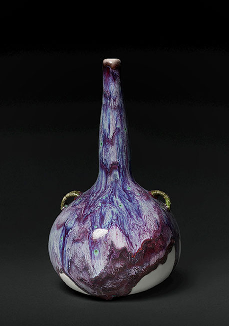 Taxile Doat vase-1890----Oscar-Graf twin lug handles