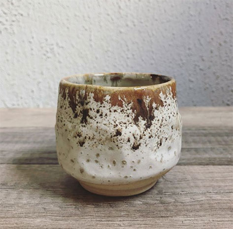 Winter birch stoneware yunomi---theMuddyYogi