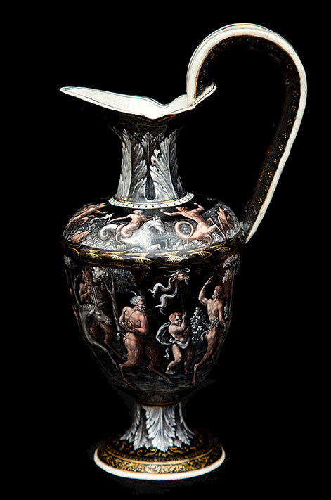 Ewer with the bacchanal and procession of sea gods--master i. c.--