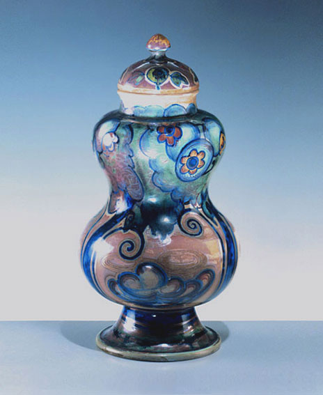 Vaso-con-rami-fiorit - iGalileo-Chini-(Florence-1873-1956)-Luster majolica vase