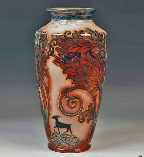 Chini and Co ceramic vase 1920