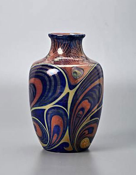 Galileo Chini vase with abstract decoration