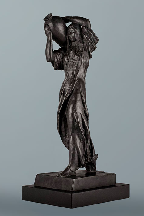 Bronze sculpture -- Uzbek Girl with a Jug by Vera Mukhina----1933