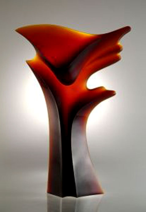 Boyadjiev Latchezar glass sculpture - Flight