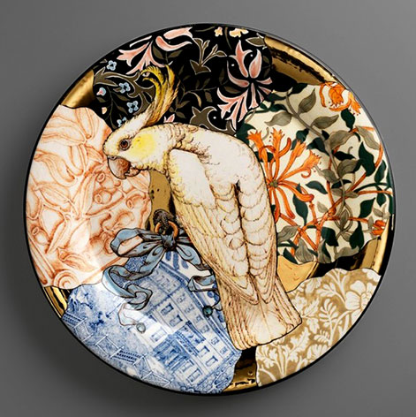 Stephen Bowers cockatoo plate