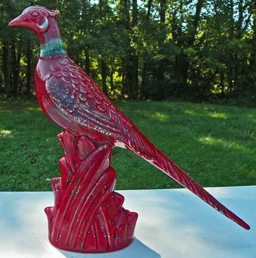Royal Haeger-crimson pheasant bird figurine