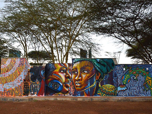 Graffiti mural-@-Uhuru Gardens,Nairobi by @bsq_crew