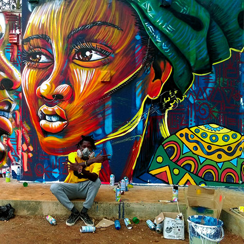 Nairobi street mural Thufi B
