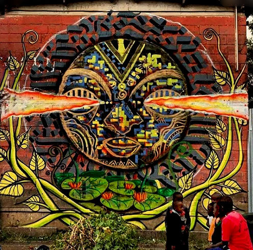 Msale_--Healing the hood one mural at a time with @swift9graffiti @nyeks08 @thufu_b #grafikali