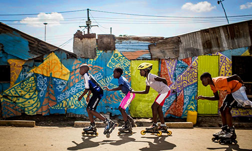 Nairobi street skaters