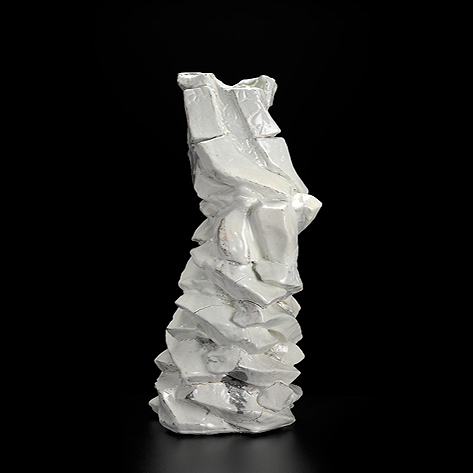  Shozo Michikawa--Kohiki Sculptural Form, 2017---49cm--stoneware