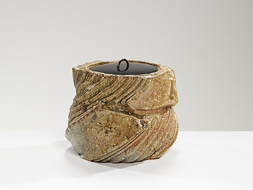 Shozo Michikawa -- Natural Ash Sculptural Form, Mizusashi, 2013