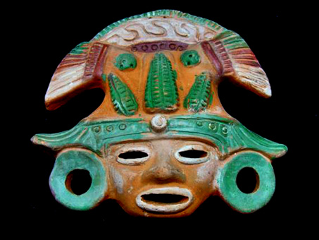 Mayan Aztec-maize-God-Goddess plaque