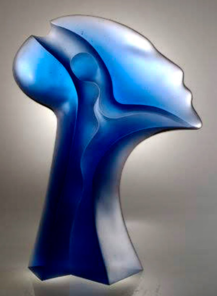 Latchezar Boyadjiev---glass sculpture head