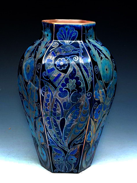 William De Morgan Islamic style lustre vase