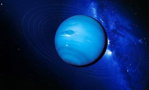 Planet Neptune Azure blue