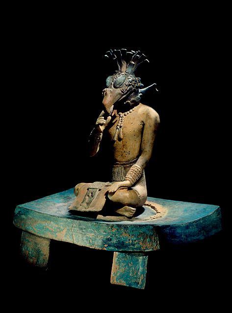 Mayan Figure-with-Bird-Mask,A.D. 550–900