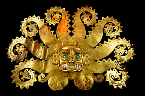 Gold Octopus Frontlet,A.D. 300–600 - Moche