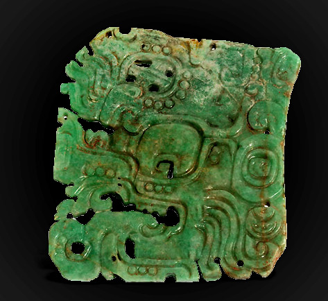 Mayan Hu'unal Headdress Ornament-,AD-600-800