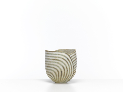 John Ward-Green Banded Vessel, early 1980s 12,7cm-