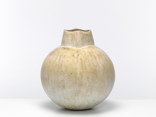 John Ward--Pale Vessel with Squared Rim, c. 2000