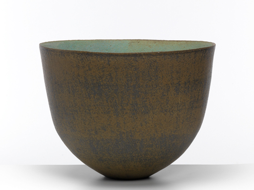 John Ward--Bowl, c. 1980--Stoneware, 36.5 x 25.5 c