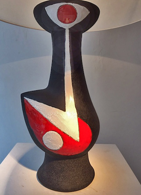 lampe Gilbert Valentin archanges Vallauris lampe_design_ceramique_galerie_meubles_et_lumieres-lampe-gilbert-valentin